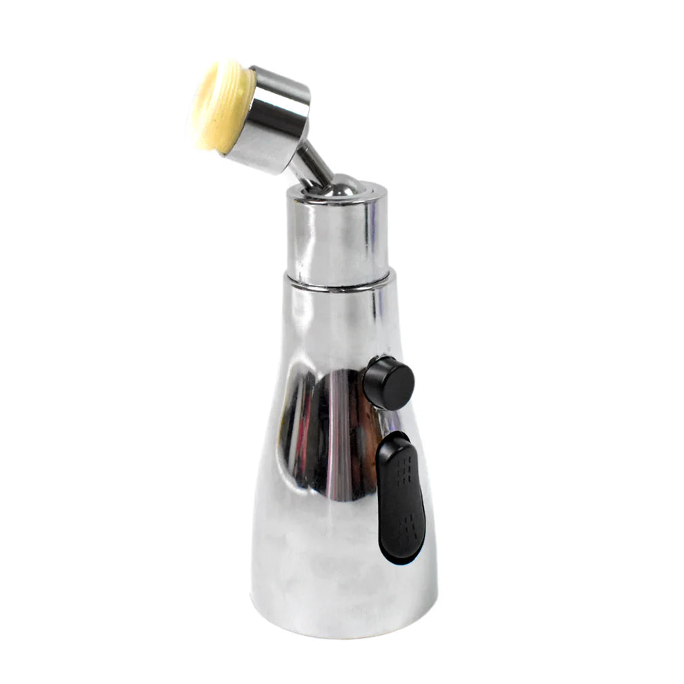 Kitchen Faucet Extender, Chrome Plated, 3-Mode Spray Head, Flexible Extension