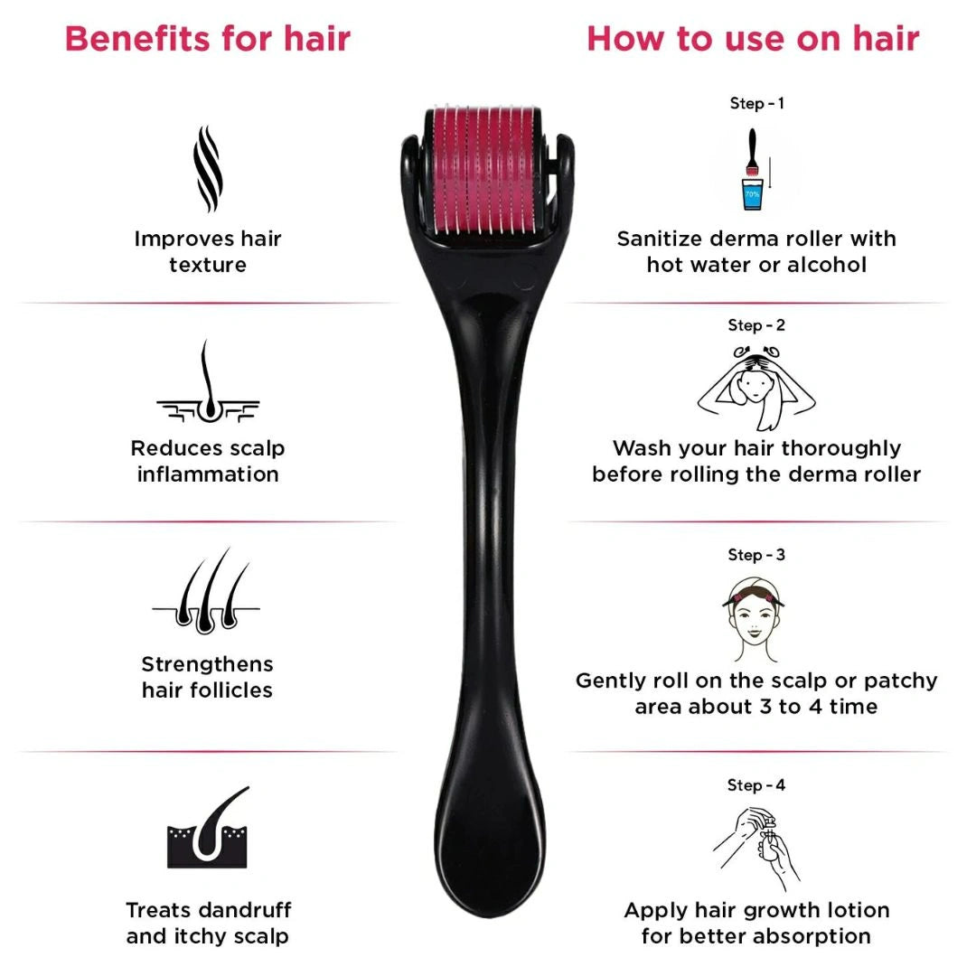 Derma Roller For Hair & Beard Growth 0.5 mm