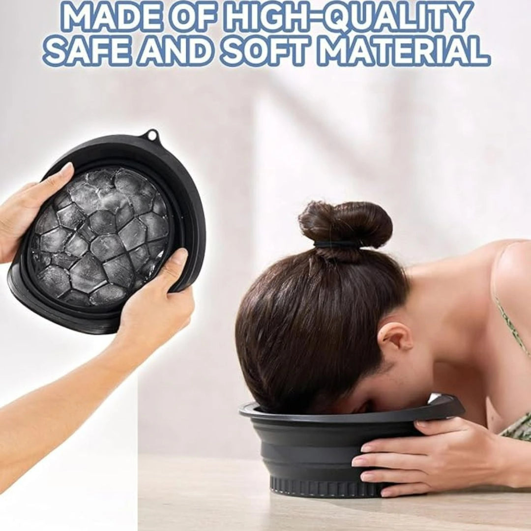 Collapsible Silicone Facial Ice Bath Bowl