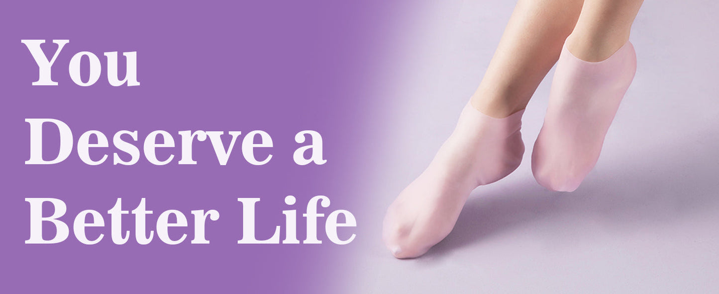 Siicon Moisturizing Gel Socks