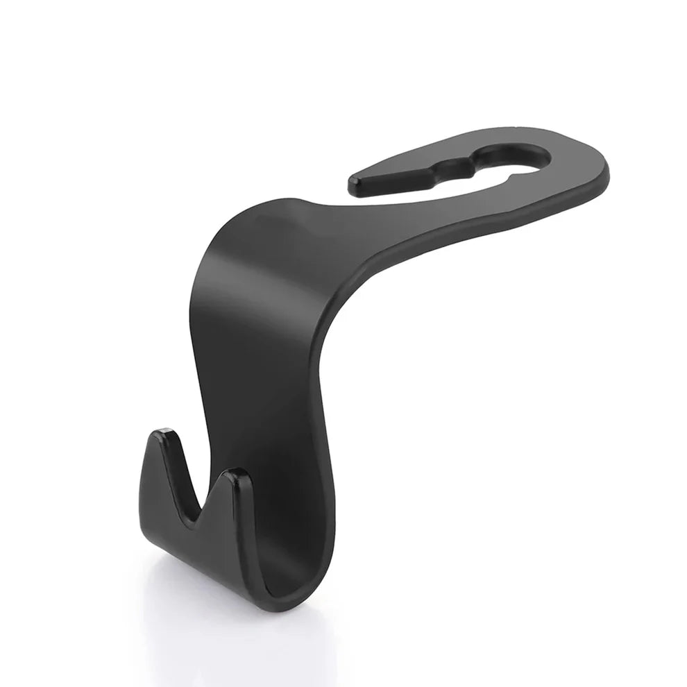 Car Backrest Hanger with Headrest Support Stand 4 Pcs – Sturdy Stance Hook for Neck & Back Support for Drivers, Multi-Purpose Seat Hanger for Bags & Clothes, Improves Posture & Driving Comfort