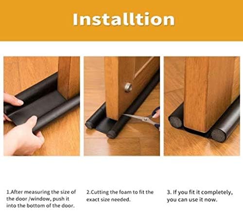 39 Inches, Pack of 5 Door Bottom Sealing Strip Guard | Waterproof Door Gap Filler for Insects, Dust & Noise Protector | AC Cooling Saver Draft Stopper