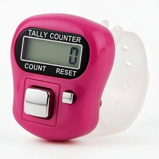 Naam Jap Counter | Mini Digital Tally Counter Finger Ring | Electronic Chanting Count Machine for Mantra Jap, Meditation, Prayer & Cricket Umpire | Digital Counting Device (Pack of 1 PIS)
