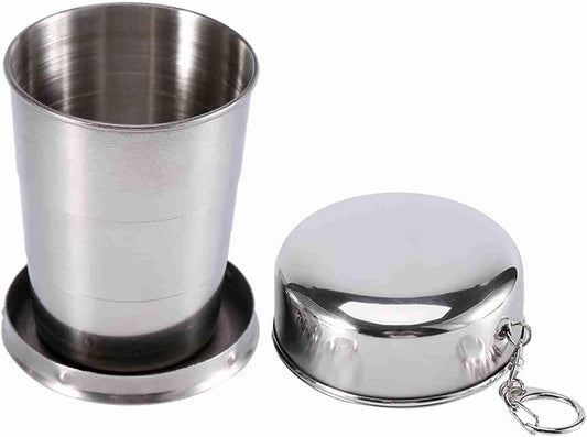 Stainless Steel foldable Travel glass