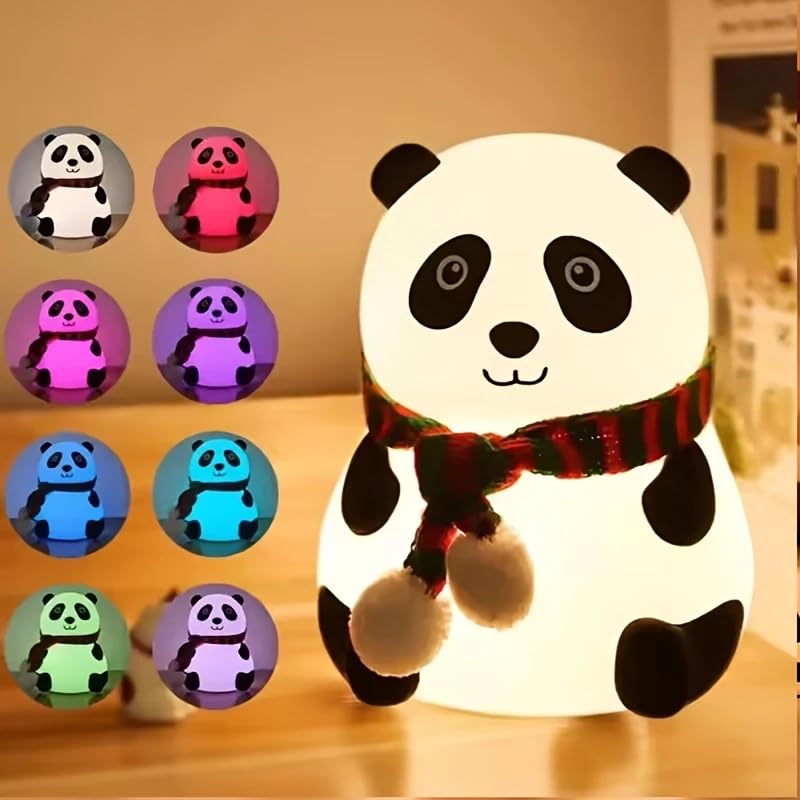 Panda Light Night Lamp for Kids Night Light for Bedroom Toddler Night Light Baby l Gift Items for Women l Birthday Gift for Kids | Valentine's Gift Toys for 2+Year Old Boy Girl