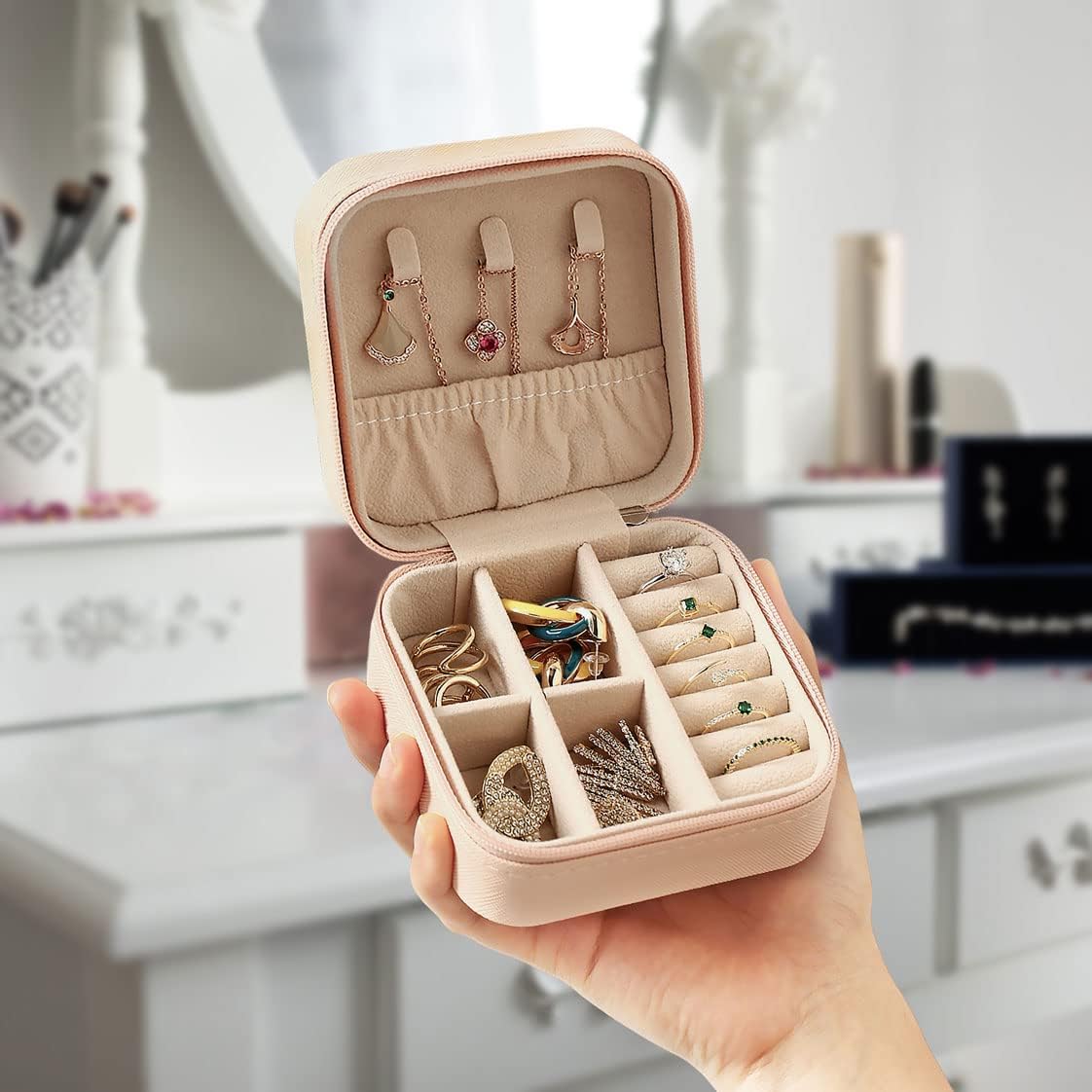 Mini jewelry Organizer Box For travel
