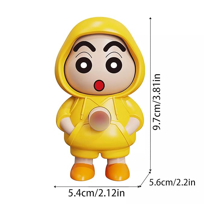 Shinchan Face Changing Keychain – 3D Cartoon Character Key Holder with 3 Expressions, Cute ABS Toy Keyring for Bags, Cars, Gifts, Kids & Adults, pack of 2