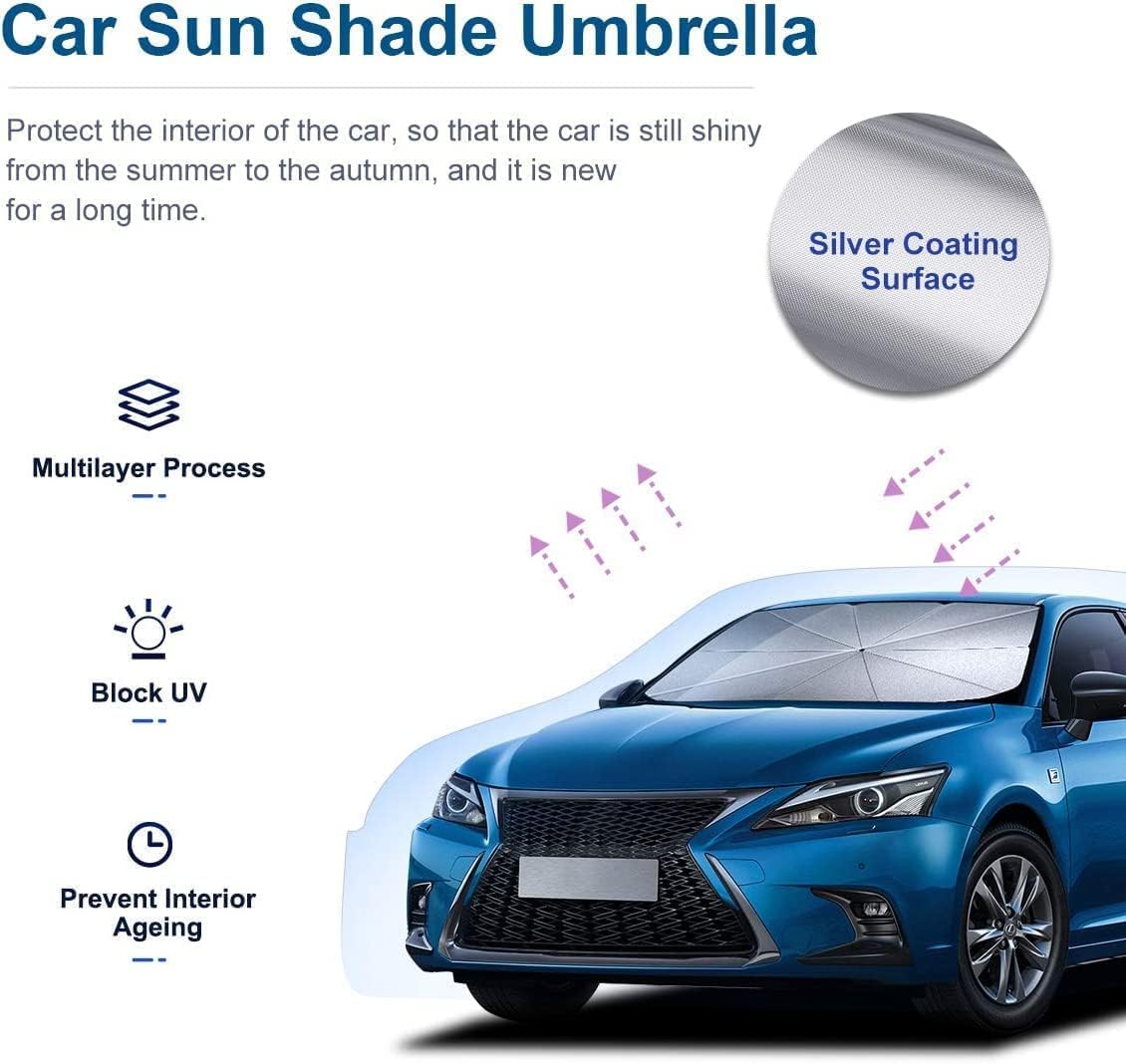 Car Dashboard Sunshade Umbrella for Front Window