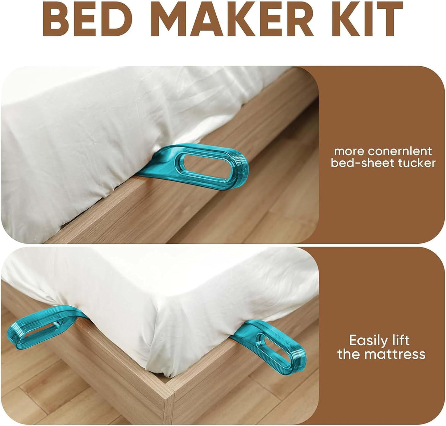 Buy 1 Get 1 Free Bedsheet Tucker & Mattress Lifter Tool