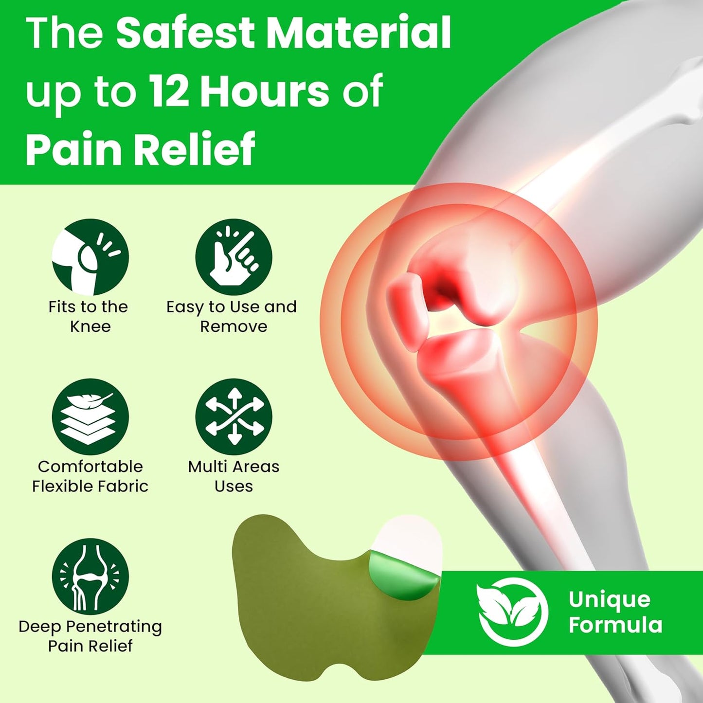 Herbal Knee Pain Relief Patches | Instant Relief from Knee Pain & Joint Pain