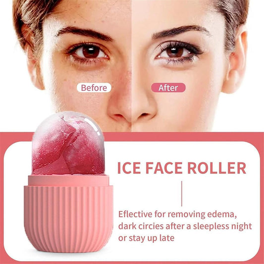 Ice Roller for Face and Eye (Pink), Ice Roller, Face Massager, Facial Roller, Ice Facial Roller, Ice Rooler(Buy 1 Get 1)