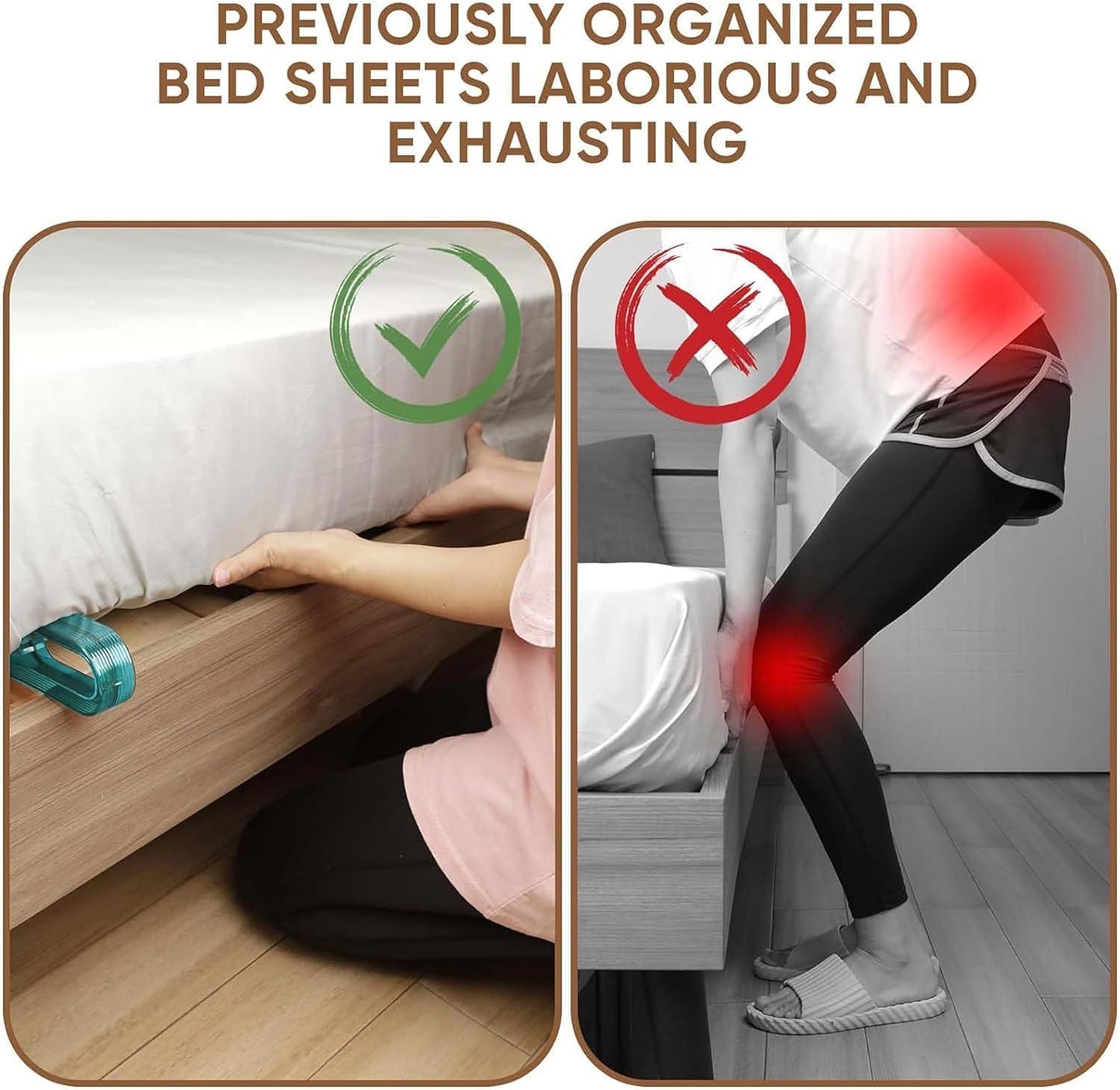 Buy 1 Get 1 Free Bedsheet Tucker & Mattress Lifter Tool