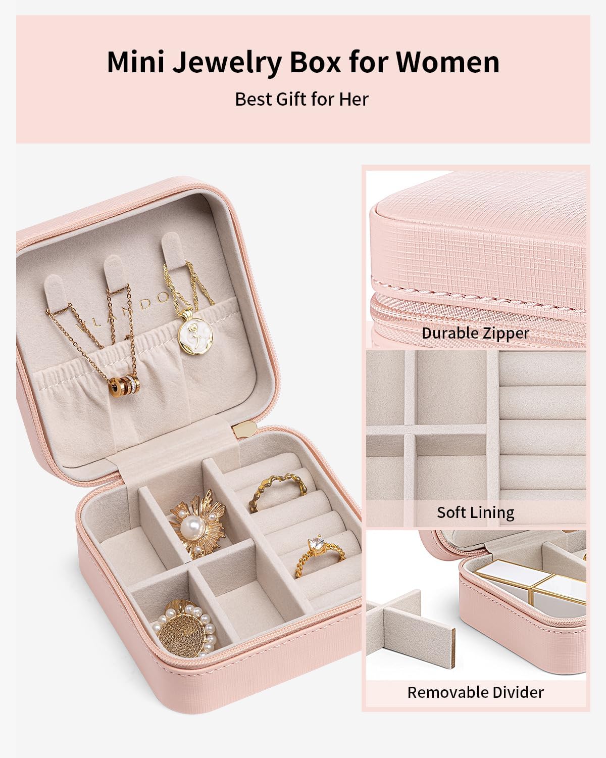 Mini jewelry Organizer Box For travel