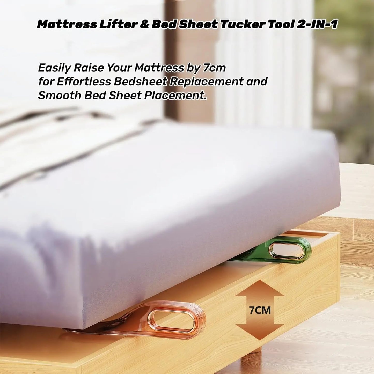 Buy 1 Get 1 Free Bedsheet Tucker & Mattress Lifter Tool