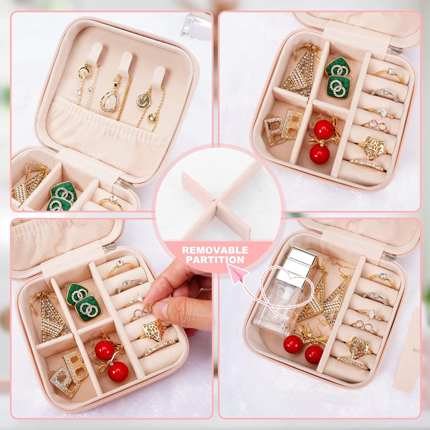 Mini jewelry Organizer Box For travel