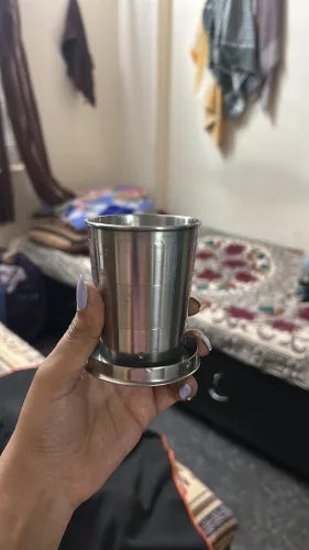 Stainless Steel foldable Travel glass