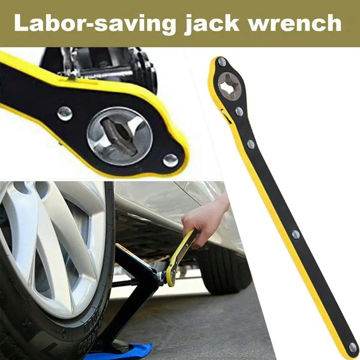 Universal Car Jack ratchet Wrench with Accessories
