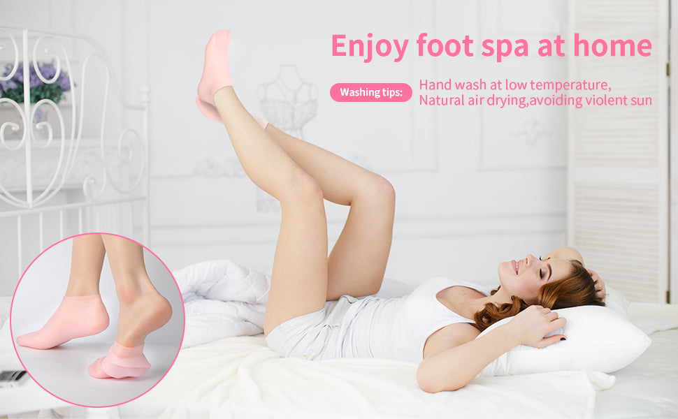 Siicon Moisturizing Gel Socks